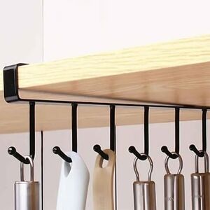 Set Of 2 Black Organizing Hooks